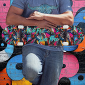 Skateboard Graffiti en gras et devise 'Vivre vite, rouler lib