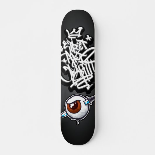 Skateboard Graffiti eye dagger (Devant)