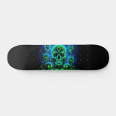 Skateboard Graffiti Horreur Crânes fluorescents (Horz)