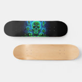 Skateboard Graffiti Horreur Crânes fluorescents (Horz)