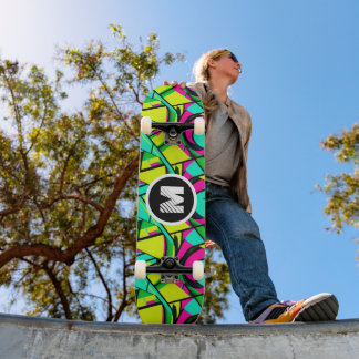 Skateboard Graffiti moderne Paint Splash Nom du monogramme pe