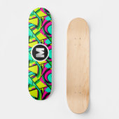 Skateboard Graffiti moderne Paint Splash Nom du monogramme pe (Recto)