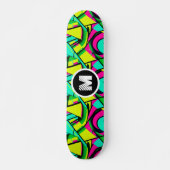 Skateboard Graffiti moderne Paint Splash Nom du monogramme pe (Devant)