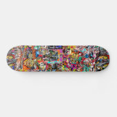 Skateboard Graffiti mur art collage (Horz)