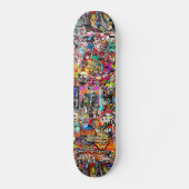 Skateboard Graffiti mur art collage (Recto)