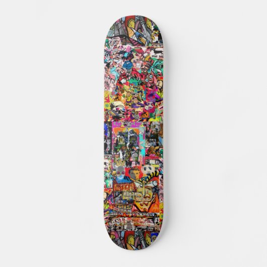 Skateboard Graffiti mur art collage (Recto)