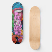 Skateboard Graffiti Paars Tiger (Voorkant)