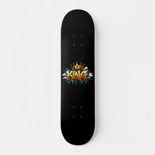 Skateboard Graffiti Roi de la Rue Couronné (Devant)