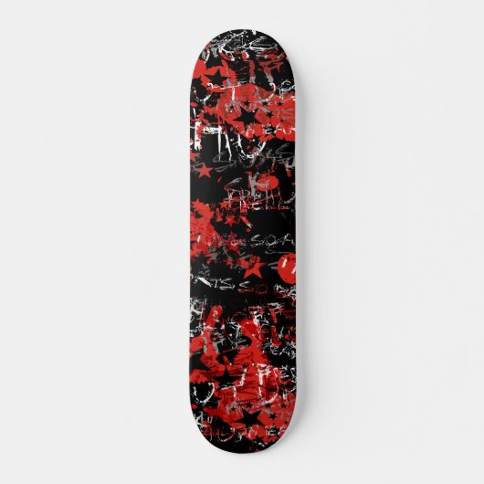 Skateboard Graffiti rouge (Devant)