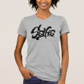Skateboard Graffiti SELFIE Street Art Lettering T-shirt (Voorkant)