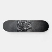 Skateboard graffiti skateboards pug grunge noir et blanc (Horz)