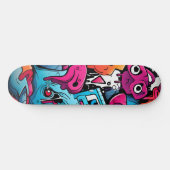 Skateboard Graffiti Street Art Splash (Horz)