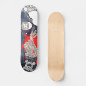 Skateboard Graffiti sur le mur (Recto)