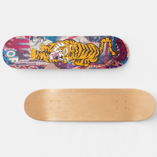Skateboard Graffiti Tiger (Horizontaal)