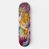 Skateboard Graffiti Tiger (Voorkant)