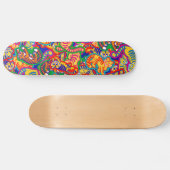 Skateboard Graffiti Tiger Memphis Global Village Café (Horz)
