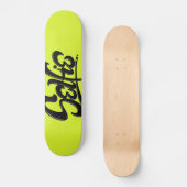 Skateboard Graffiti vert acide Selfie Street Art Lettres (Recto)