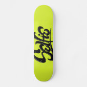 Skateboard Graffiti vert acide Selfie Street Art Lettres (Recto)