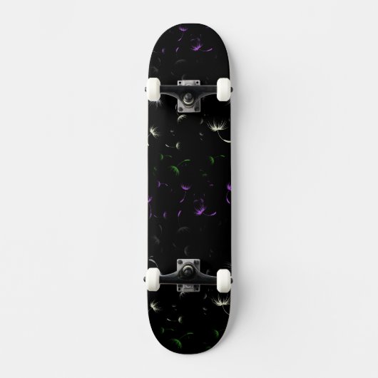 Skateboard Graines de Dandelion tombées Genderqueer Pride (Recto)
