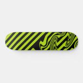 Skateboard Graines et torrents - Lime vert et noir (Horz)