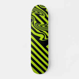 Skateboard Graines et torrents - Lime vert et noir