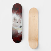 Skateboard grand bêta du nord blanc (Recto)