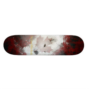 Skateboard grand bêta du nord blanc