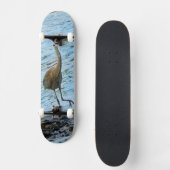 Skateboard Grand héron bleu (Recto)
