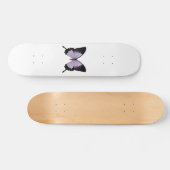 Skateboard Grand Papillon pourpre et noir (Horz)