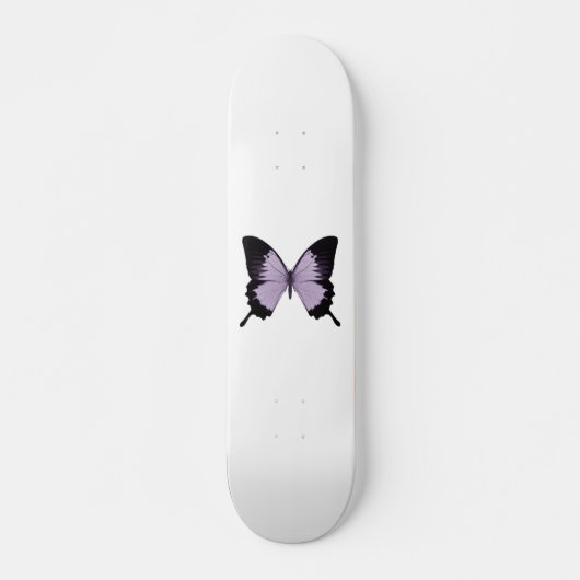 Skateboard Grand Papillon pourpre et noir (Devant)