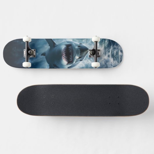 SKATEBOARD GRAND REQUIN BLANC (Horz)