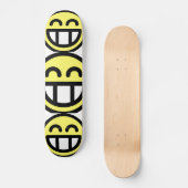 Skateboard Grand visage jaune de grimace (Recto)