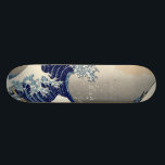 Skateboard Grande vague de Hokusai outre de tsunami de<br><div class="desc">Grande vague de Hokusai outre de Kanagawa peignant tsunami de l'eau de vague d'artiste de Hokusai Katsushika le grand d'ère japonaise d'Edo</div>