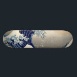 Skateboard Grande vague de Hokusai outre de tsunami de<br><div class="desc">Grande vague de Hokusai outre de Kanagawa peignant tsunami de l'eau de vague d'artiste de Hokusai Katsushika le grand d'ère japonaise d'Edo</div>