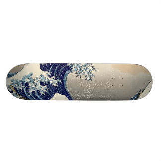 Skateboard Grande vague de Hokusai outre de tsunami de
