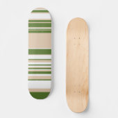 Skateboard Grandes complexes - Blanc, Sable et Vert Palme (Recto)