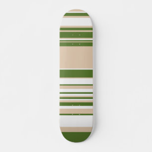Skateboard Grandes complexes - Blanc, Sable et Vert Palme