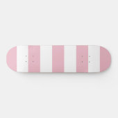Skateboard Grandes Pink, Grandes Blances, Motif Gratté (Horz)