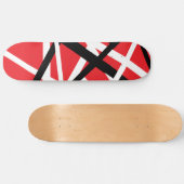 Skateboard Graphique noir, rouge et blanc (Horz)