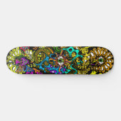Skateboard Graphiques d'hallucination intense du champignon (Horz)