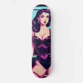 Skateboard Graphisme Pinup Pop (Recto)