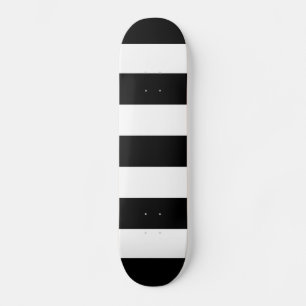 Skateboard Gras Blancs Horizontaux Noir Et Blanc