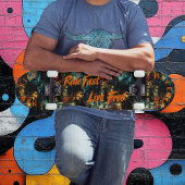 Skateboard Gras Graffiti urbains & Orange Ride Fast Live Grat