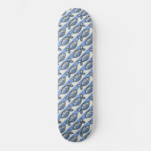 Skateboard Gras rétro poisson bleu (Recto)