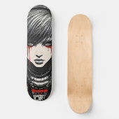 Skateboard Gras Urban Emo Girl Cyber 2K gothique (Recto)
