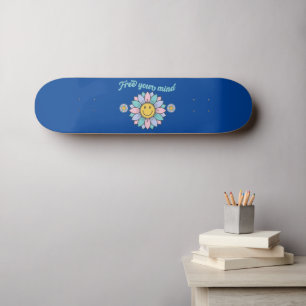 Skateboard GRATUIT VOTRE ESPRIT drôle 70's typographie design