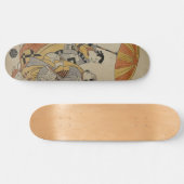 Skateboard Gravure sur bois japonaise #2 (Horz)