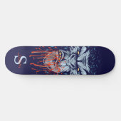 skateboard Gray Gorilla Skull Monogram (Horizontaal)