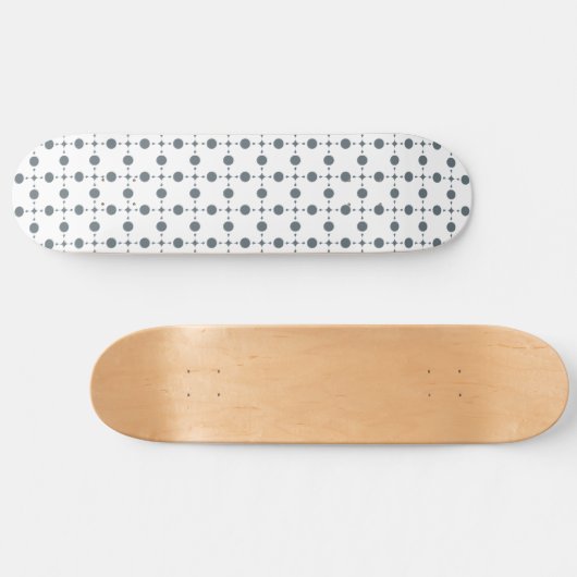 Skateboard Gray Polka Dots, Polka Dot Pattern, Dots (Horz)