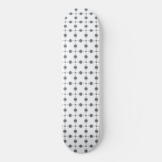 Skateboard Gray Polka Dots, Polka Dot Pattern, Dots (Recto)